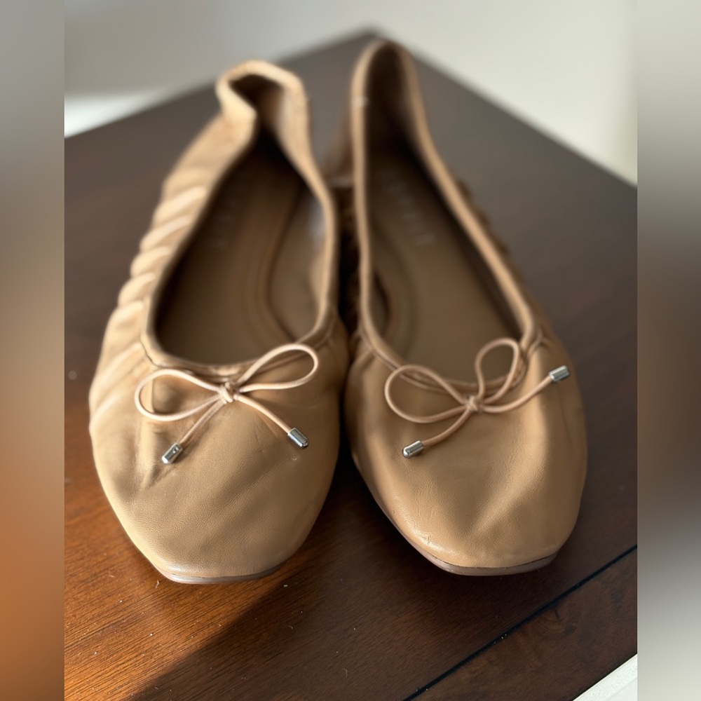 Esprit Tan Leather Loafers